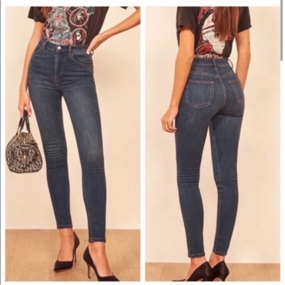 Reformation Denim - Reformation Harper High Rise Skinny Jeans Neris Wash women’s size 25